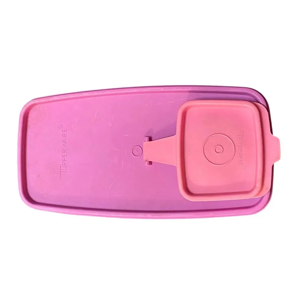 Tupperware Flip Top Lid 1589 Cereal Keeper Store N Pour Purple Pink Replacement